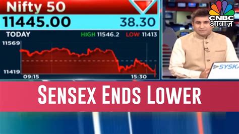 Sensex Ends Lower In Volatile Trade Nifty Below 11 450 Ahead Of F O