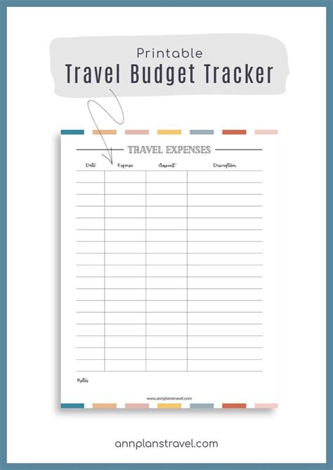 Printable Travel Planner Vacation Planner Trip Planner Travel