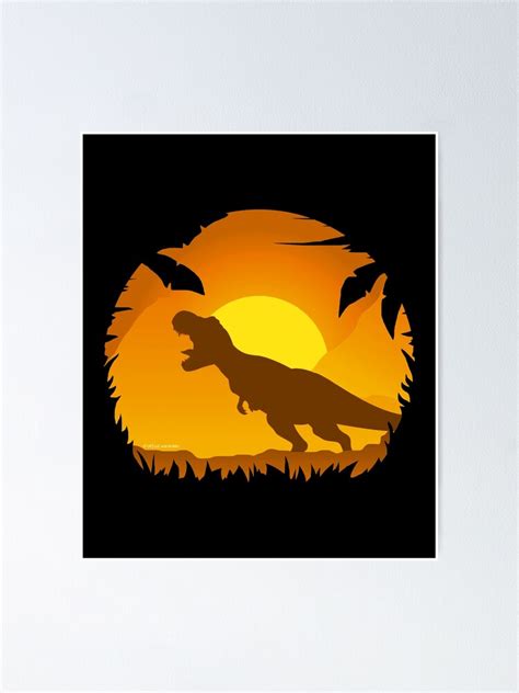 T Rex Jurassic Park Dinosaur Poster For Sale By Tridev Designs