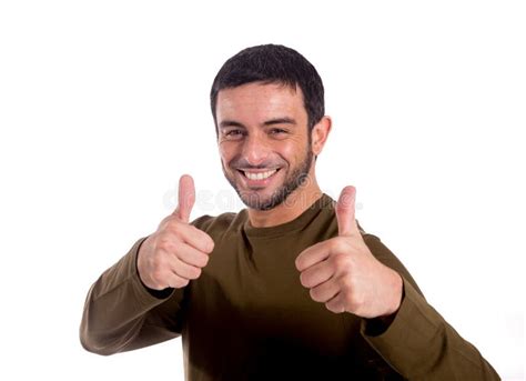 Happy Handsome Man Giving Thumbs Up Royalty Free Stock Photo Image