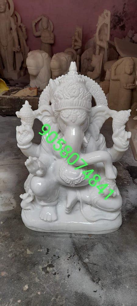 Multicolor Vietnam Marble Lord Ganesha Statue 24 Inch At Rs 58000 In