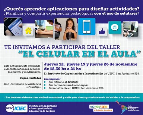 Taller El Celular En El Aula Conectate Iciec Uepc