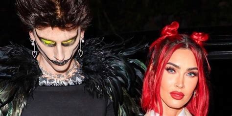 Megan Fox And Machine Gun Kelly As Yagami Light And Shinigami Ryuk At