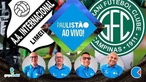 Inter De Limeira X Guarani AO VIVO Decimar Leite YouTube