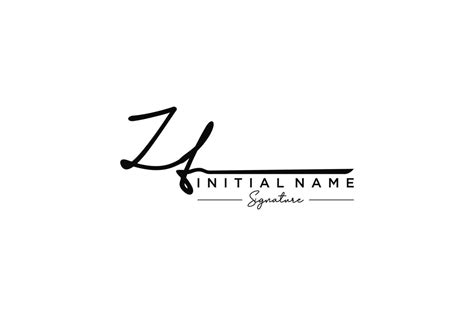 Initial Zt Signature Logo Template Vector Hand Drawn Calligraphy