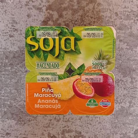 Hacendado Yogurt de Soja Piña Maracuyá Review abillion