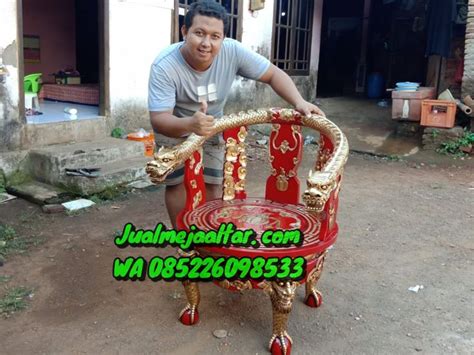 Jual Kursi Ukiran Naga Kwan Kong Berkah Mebel Jepara Altar Dewa