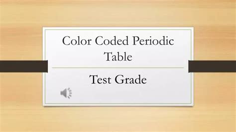 PPT - Color Coded Periodic Table PowerPoint Presentation, free download - ID:2832926