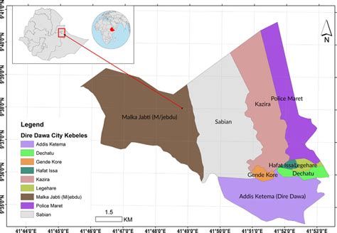 Map of Dire Dawa city. | Download Scientific Diagram