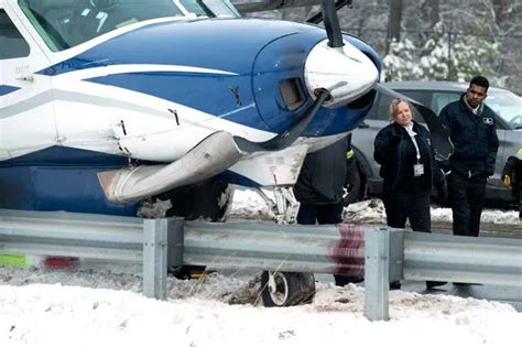 Plane makes emergency landing on road in US