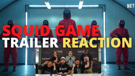 Squid Game Official Trailer Reaction Netflix Wmk Reacts Youtube