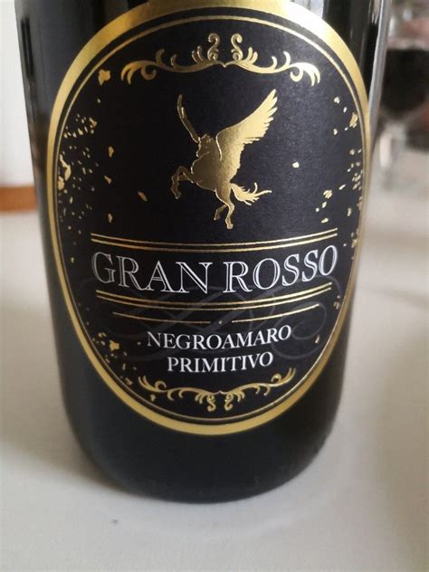 2021 Gran Rosso Negroamaro Primitivo Italy Puglia Salento IGT