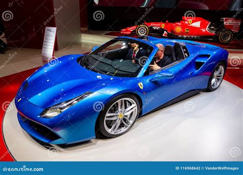 Ferrari 488 GTS Spider Sports Car Editorial Photography - Image of show ...