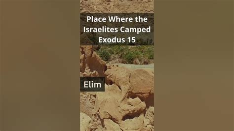 Elim Place Where The Israelites Camped Exodus Route From Egypt Full