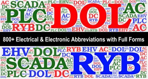 800 Electrical And Electronic Abbreviations With Full Forms A Z