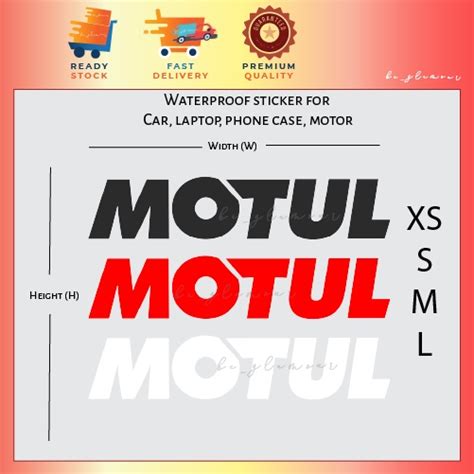 Motul Sticker Reflective Stiker Racing Motogp Motorsport Superbike