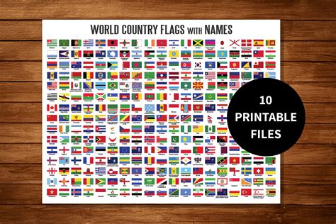 World Flags With Names, Flags Of The World, World Country Flags, World Map Printable, Different ...