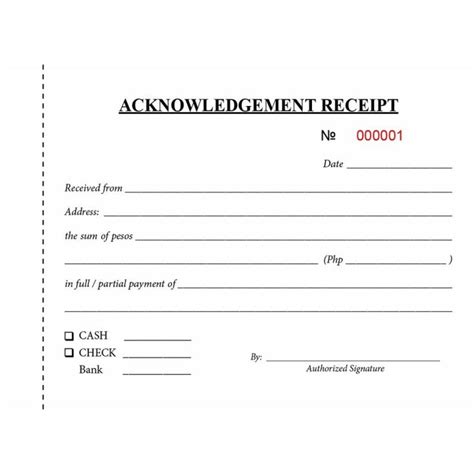 Acknowledgement Receipt 50x2 Carbonized Lazada Ph