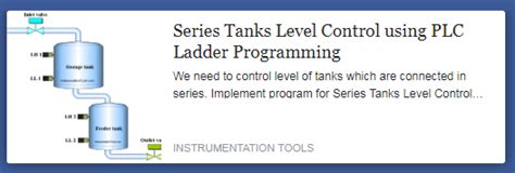 Series Tanks Level Control Free Plc Scada Learning