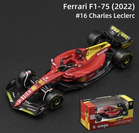 Charles Leclerc 2022 Ferrari F1 75 Special Monza Livery Car Model