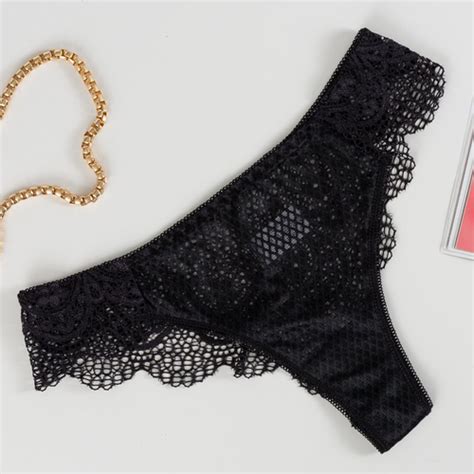 Черные женские кружевные стринги - Черный | Royalfashion.com.ua ...