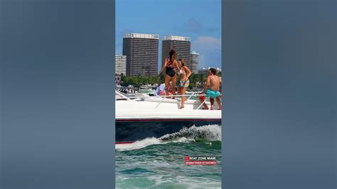 Wild Party At The Haulover Sandbar Boat Zone Miami Youtube