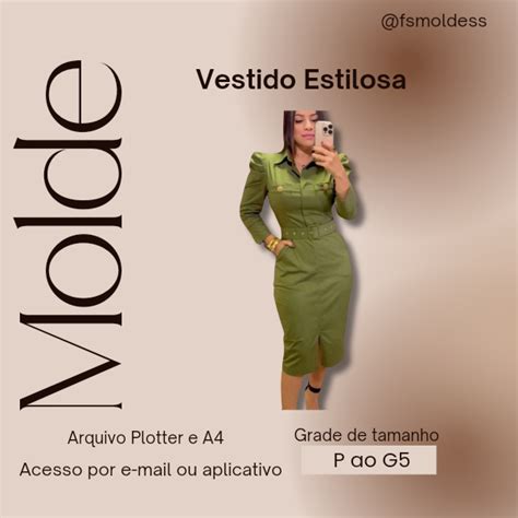 Molde Vestido Estilosa Franciele Souza Hotmart