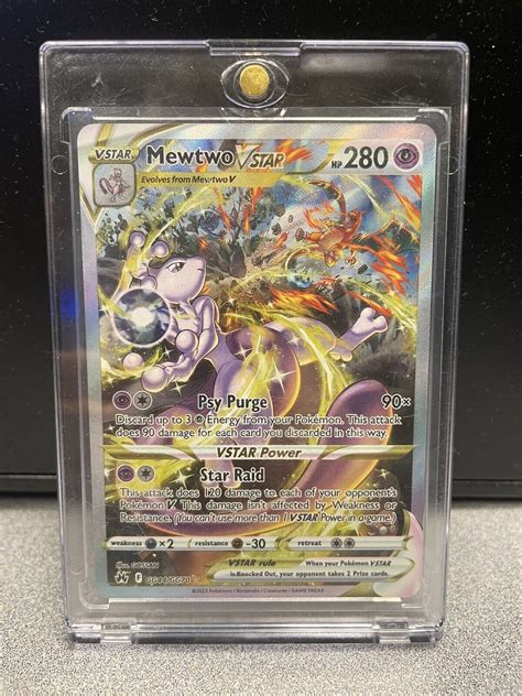 Mavin Mewtwo Vstar Alt Art Gg44 Gg70 Crown Zenith Galarian Gallery Pokemon Tcg Nm