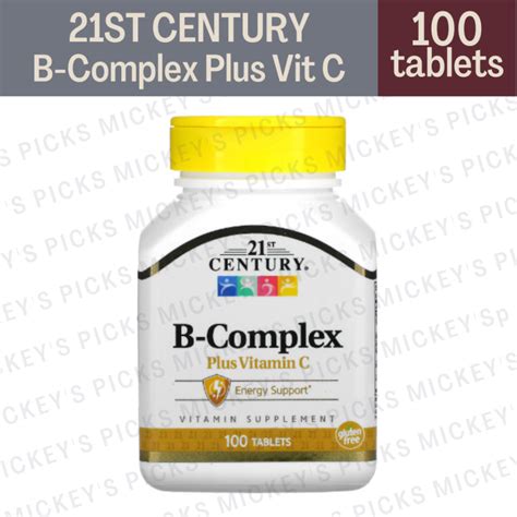 21st Century B Complex Plus Vitamin C 100 Tablets Lazada PH