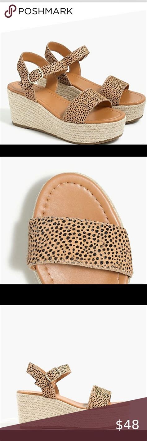 JCrew Platform Espadrilles Lace Up Espadrilles Flats Metallic