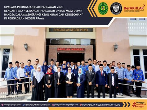 UPACARA PERINGATAN HARI PAHLAWAN 2023 DENGAN TEMA SEMANGAT PAHLAWAN