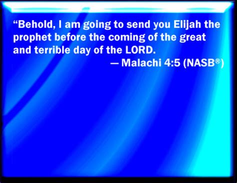 Bible Verse Powerpoint Slides for Malachi 4:5