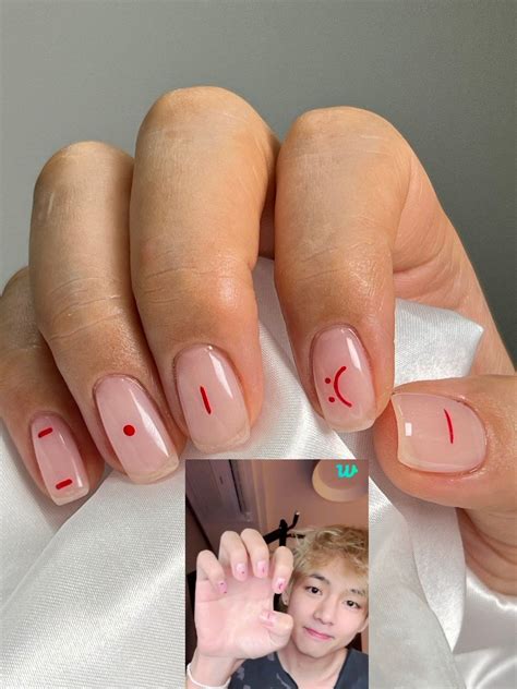 TAEHYUNG BTS V NAIL ART в 2023 г Дизайнерские ногти Маникюр Типы