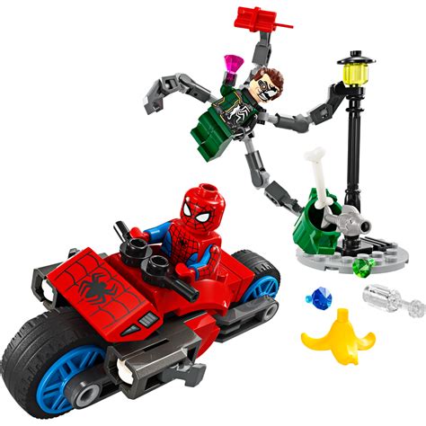 Ripley Bloques Construccion Lego Persecucion En Moto Spiderman