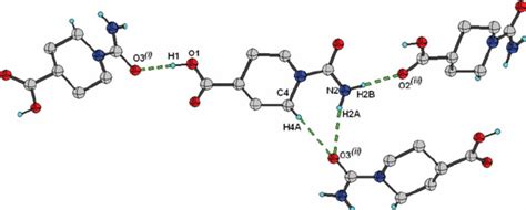 A Portion Of The Crystal Packing Shows All Hydrogen Bonds Formed O H Download Scientific