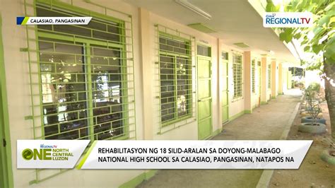 Rehabilitasyon Ng Silid Aralan Sa Isang Paaralan Sa Calasiao Natapos Na