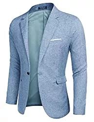 Blazer Herren Maxmoda Herren Sakko Leinenstruktur Slim Fit M Nner