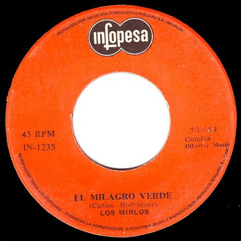 Los Mirlos El Milagro Verde Vinyl Discogs