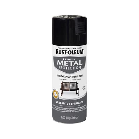 Pintura En Spray Negro Metal 12 Oz 400 Ml