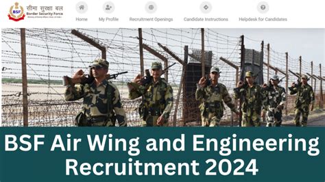 BSF Air Wing And Engineering Recruitment 2024 Notification Out For