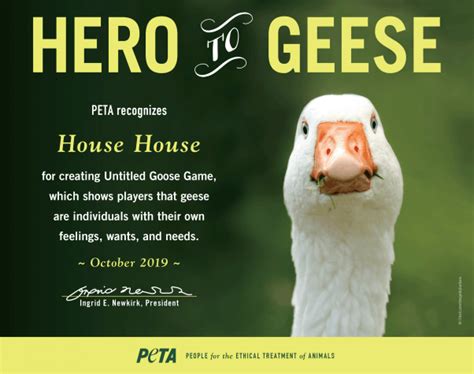 Is 'Untitled Goose Game' Really About Animal Rights? | PETA