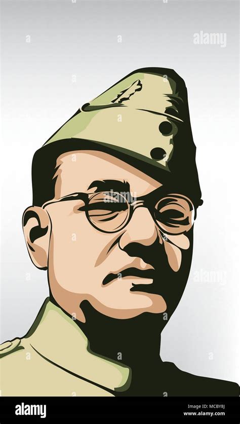 Subhash Chandra Bose 1897 1945 Banque Dimages Vectorielles Alamy