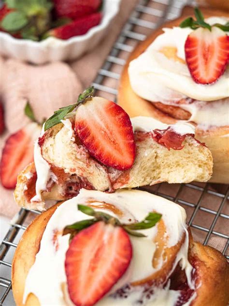 Strawberry Cinnamon Rolls Catherine Zhang