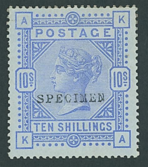 Great Britain Blued Paper Ultramarine Ka Overprint