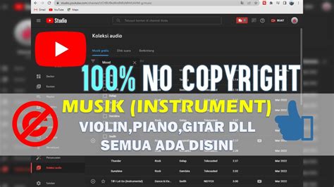 Cara Mencari Jenis Genre Musik Di Youtube Audio Library No Copyright