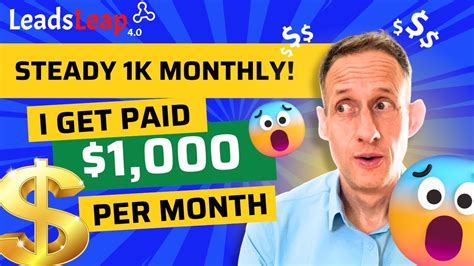 Leadsleap Pays Me 1k Per Month Without Fail Youtube