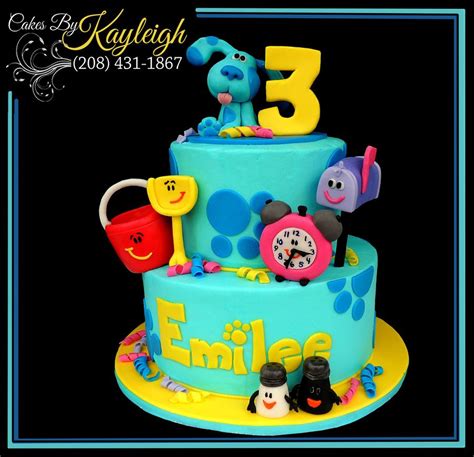 Blues Clues Birthday Cake This Is A 68 Round Cake Done In Butter