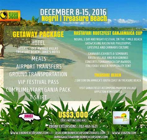 Reggae 360X Presents the Inaugural Jamaica South Coast Ganja Getaway - Reggae Festival Guide ...