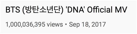 News Bts Makes History As Dna Becomes St Korean Boy Group Mv To