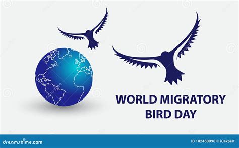 World Migratory Bird Day stock vector. Illustration of background ...